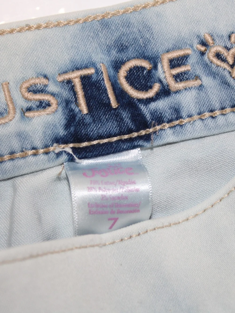 Justice Men's Light Blue Slim Straight Jeans